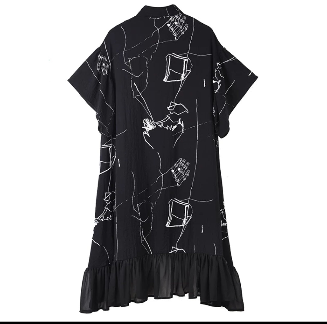 Crayon Sketch Dress