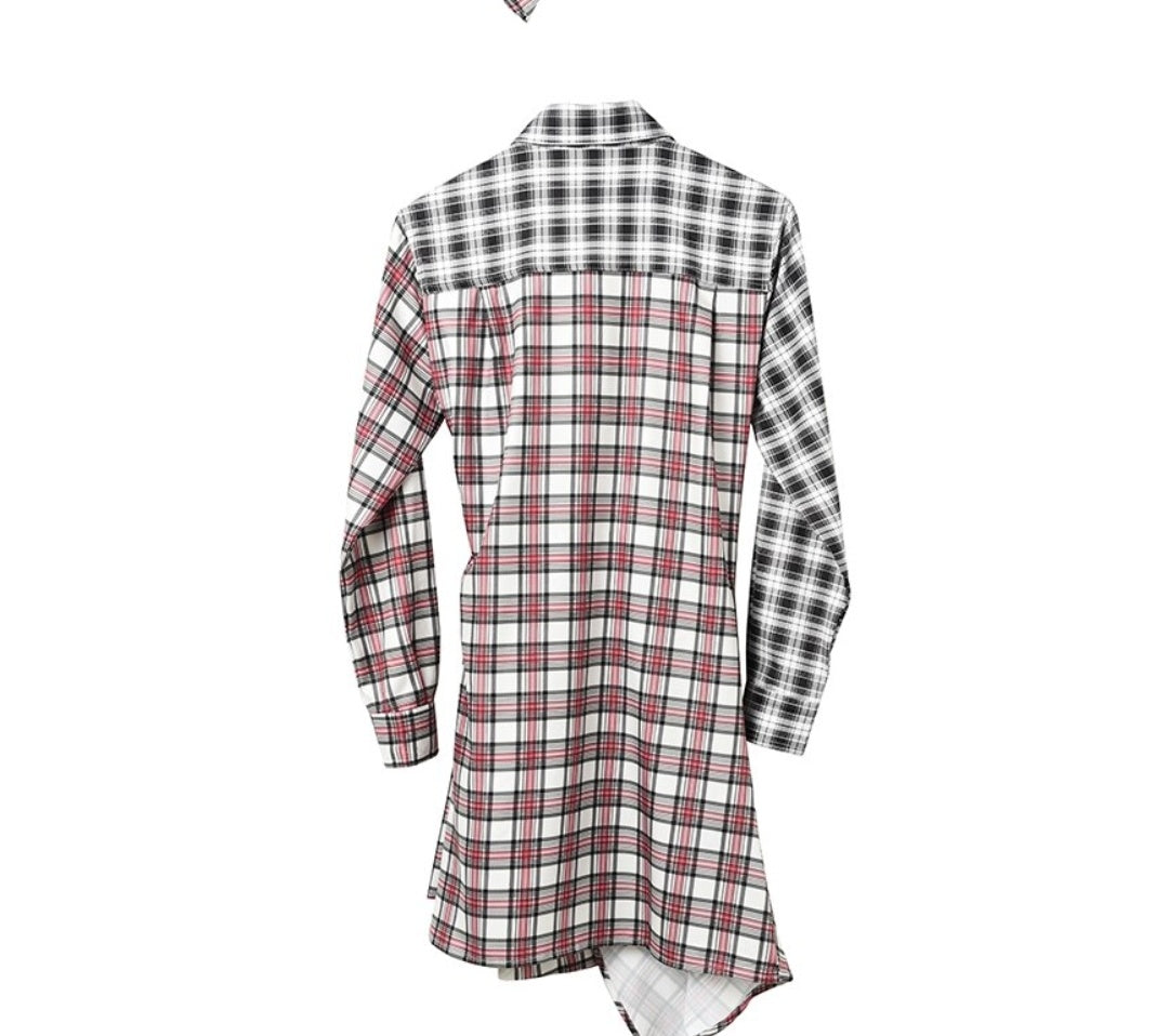 Plaid On Me Shirt Dress
