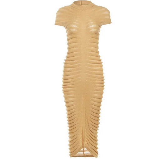 Fish Bone Maxi Dress