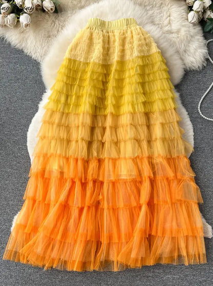 Tulle Rainbow Skirt