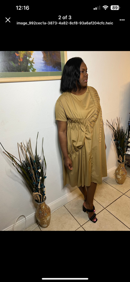 Cameo khaki dress