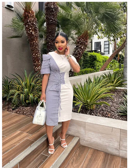 Stripe Me Twice Dress