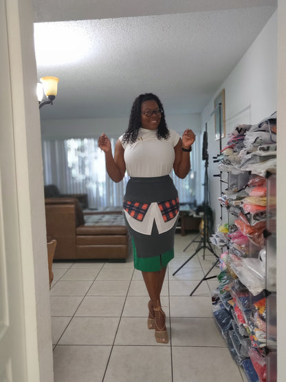 Ruched pin blouse