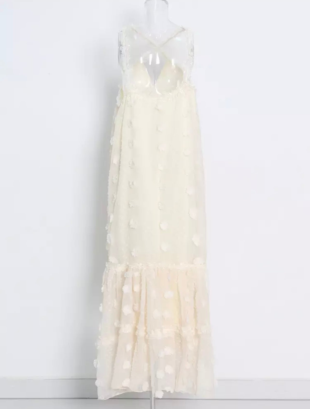 Lavish Dress ( Cream Color)