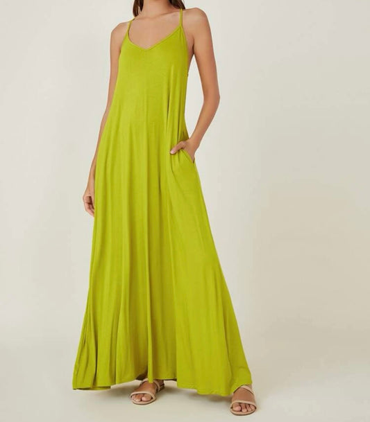 V Neck Maxi Dress